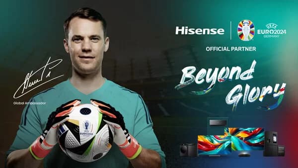 A lenda do goleiro Manuel Neuer assina como embaixador da marca Hisense UEFA EURO 2024™ para sua campanha ‘BEYOND GLORY’